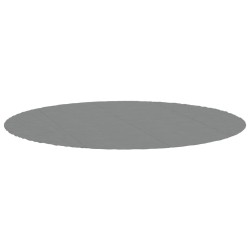 Bâche de piscine gris clair Ø458 cm géotextile polyester 