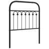 Tête de lit métal noir 80 cm 
