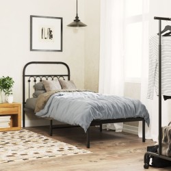 Tête de lit métal noir 80 cm 