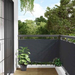 Écran d'intimité de balcon anthracite 1000x75 cm PVC 