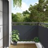Écran d'intimité de balcon anthracite 1000x75 cm PVC 