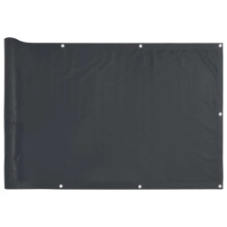 Écran d'intimité de balcon anthracite 1000x75 cm PVC 