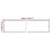 Écran d'intimité de balcon anthracite 1000x75 cm PVC 