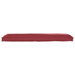 Coussin de palette pour banc Rouge vin 150x40x8 cm en tissu Oxford 