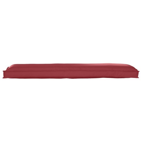 Coussin de palette pour banc Rouge vin 150x40x8 cm en tissu Oxford 