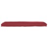 Coussin de palette pour banc Rouge vin 150x40x8 cm en tissu Oxford 