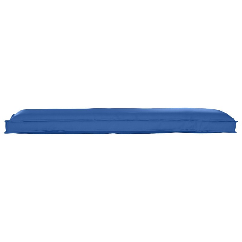 Coussin de palette pour banc Bleu Royal 150x40x8 cm Tissu Oxford 