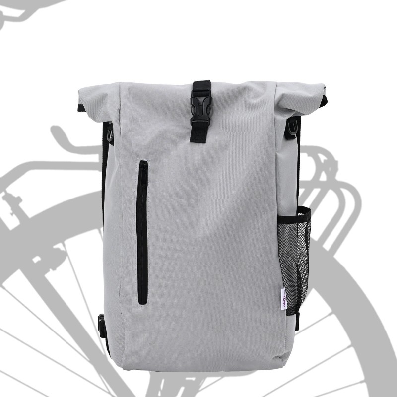 Sac de vélo pour porte-bagages 20 L Gris 31x13x58 cm 