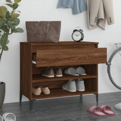 Armoire à chaussures Chêne marron 70x36x60 cm Bois d'ingénierie 