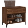 Armoire à chaussures Chêne marron 70x36x60 cm Bois d'ingénierie 