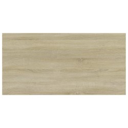 Panneau de bibliothèque 4pcs Chêne sonoma 80x40x1,5cm Aggloméré 