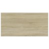 Panneau de bibliothèque 4pcs Chêne sonoma 80x40x1,5cm Aggloméré 