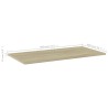 Panneau de bibliothèque 4pcs Chêne sonoma 80x40x1,5cm Aggloméré 