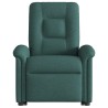 Fauteuil inclinable de massage Vert foncé Tissu 
