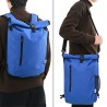 Sac de vélo pour porte-bagages 20 L Bleu 31x13x58 cm 