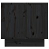 Table de chevet Noir 35x34x32 cm Bois de pin solide 