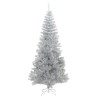 Sapin de Noël artificiel avec support argenté 180 cm PET 