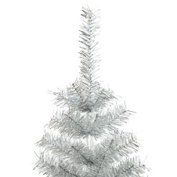 Sapin de Noël artificiel avec support argenté 180 cm PET 