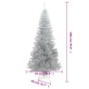 Sapin de Noël artificiel avec support argenté 180 cm PET 
