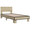Cadre de lit sans matelas chêne sonoma 100x200 cm 