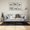 Tapis shaggy PAMPLONA poils longs moderne noir 120x170 cm 