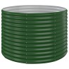 Lit surélevé de jardin Acier enduit de poudre 100x100x68cm Vert 