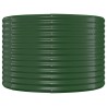 Lit surélevé de jardin Acier enduit de poudre 100x100x68cm Vert 