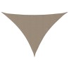 Voile de parasol tissu oxford triangulaire 4x5x6,4 m taupe 