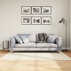 Tapis shaggy PAMPLONA poils longs moderne crème 120x170 cm 