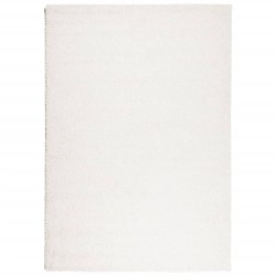 Tapis shaggy PAMPLONA poils longs moderne crème 120x170 cm 
