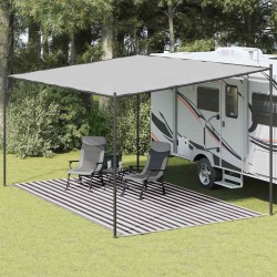Tapis de tente 300x600 cm Anthracite et blanc 