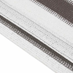 Tapis de tente 300x600 cm Anthracite et blanc 