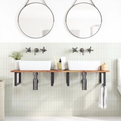 Dessus de meuble de salle de bain finition à l'huile 120x50x2cm 