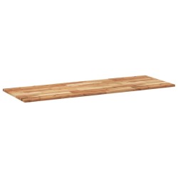 Dessus de table rectangulaire 120x50x2 cm bois massif d'acacia 