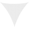 Voile de parasol tissu oxford triangulaire 5x5x5 m blanc 