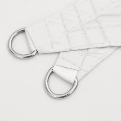 Voile de parasol tissu oxford triangulaire 5x5x5 m blanc 