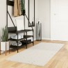 Tapis shaggy PAMPLONA poils longs moderne crème 80x200 cm 