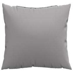 Coussins de canapé lot de 4 gris 50x50 cm tissu 