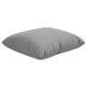 Coussins de canapé lot de 4 gris 50x50 cm tissu 