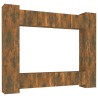 Ensemble de meubles TV 8 pcs Chêne fumé Bois d'ingénierie 