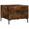 Table basse Chêne fumé 50x50x40 cm Bois d'ingénierie 