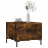 Table basse Chêne fumé 50x50x40 cm Bois d'ingénierie 