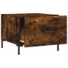 Table basse Chêne fumé 50x50x40 cm Bois d'ingénierie 