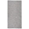 Tapis à tissage plat d'extérieur 100x200 cm Marron et bleu 