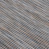 Tapis à tissage plat d'extérieur 100x200 cm Marron et bleu 
