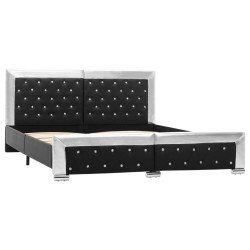 Cadre de lit Noir Similicuir 160x200 cm 