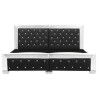 Cadre de lit Noir Similicuir 160x200 cm 