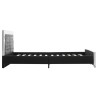 Cadre de lit Noir Similicuir 160x200 cm 