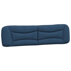 Coussin de tête de lit bleu 200 cm tissu 