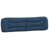 Coussin de tête de lit bleu 200 cm tissu 